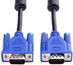 VGA Male to Male 15 PIN SVGA/VGA Cable for PC/Monitor/LCD/LED, Plasma, Projector, TFT. Supports upto 1080P. VGA to VGA Converter Adapter Cable (1.5 MTR) - Image 2
