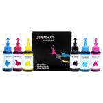 Splashjet T673 Compatible Refill Ink for Epson L805, L800, L1800, L810, L850 Printer - Compatible Ink Bottle for Epson T673 Ink Code (70gm x C/M/Y/Bk/LC/LM) Ink Color (Set) - 501717 - Image 2