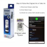 Epson 003 65ml Ink Bottle (Magenta, Yellow, Cyan, Black) Compatible with :L3110 /L3101/ L3150 / L4150 / L4160 / L6160 / L6170 / L6190 Printer Models - Image 2