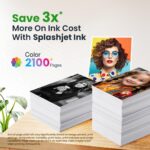 Splashjet T673 Compatible Refill Ink for Epson L805, L800, L1800, L810, L850 Printer - Compatible Ink Bottle for Epson T673 Ink Code (70gm x C/M/Y/Bk/LC/LM) Ink Color (Set) - 501717 - Image 5